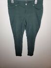 Green Prana Skinny Jeans Sz 8 Stretch Mid-Rise Zip-Fly Pantone Green Casual