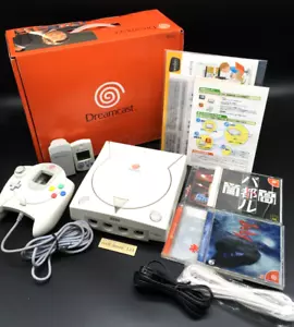 SEGA Dreamcast HKT-3000 Japanese Game Console System W/Box 4 softwares Tested - Picture 1 of 24
