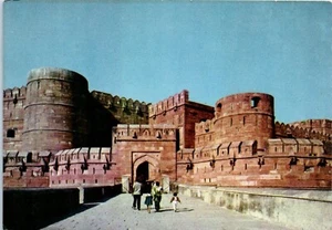 Postal del Fuerte Rojo de Agra, India - Imagen 1 de 2