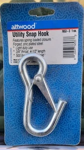 Attwood 7653-3 4,5 Zoll Stahl Allzweck Karabinerhaken  - Bild 1 von 1