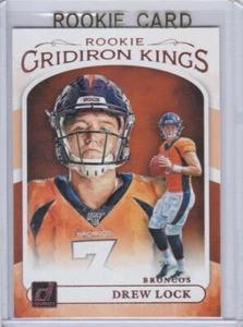 DREW LOCK ROOKIE CARD 2019 Gridiron Kings Football DENVER BRONCOS RC - Picture 1 of 2