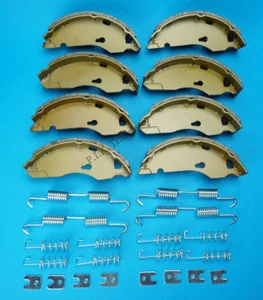 Twin Axle Set 160x35 Brake Shoes for ALKO 384 481 Caravan & Brian James Trailer - Picture 1 of 2