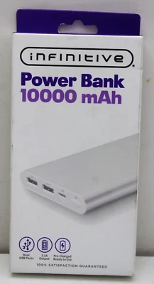 Power Bank 10000 mAh, Slim Compact Unit, Infinitive (BRAND NEW) - Image 1 of 3