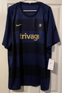 Nike Chelsea FC Pre-Match Dri-Fit Jersey Blue DQ0547-422 Men’s Size 3XL NEW - Picture 1 of 10