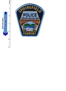 SPRINGFIELD VERMONT POLICE PATCH- BRIDGE- WATER - Picture 1 of 1