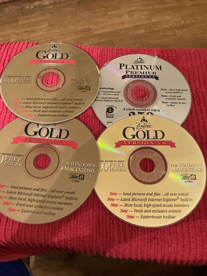 Vintage America Online Version 4 Gold And Platinum Editions 4 Discs - Image 1 of 1