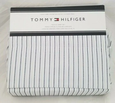 3 pc Tommy Hilfiger Stripe Twin XL Sheet Set NIP - Image 1 of 4