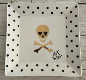 Plato de baratija calavera Betsey Johnson Halloween - Imagen 1 de 6