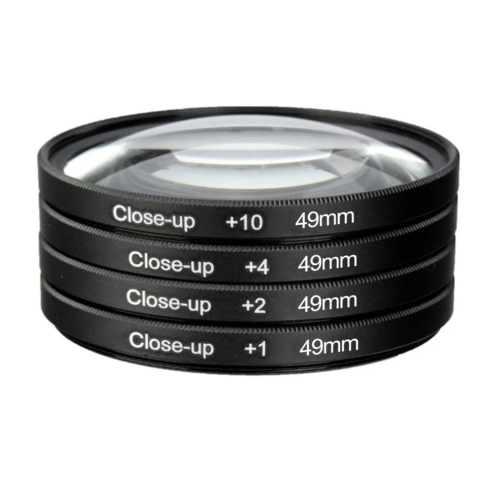 49-77mm +1+2+4+10 Close Up Macro Lens Filter for Camer Nikon Pentax Sony DSLR a - Image 1 of 4