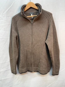 Ibex Merino Wool Full Zip Cardigan Sweater Men's Large - Picture 1 of 5
