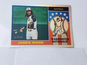 JAMES WOOD 2025 Topps Heritage #76PI-16 Rookie Player Icons Holographic Foil RC - Imagen 1 de 8
