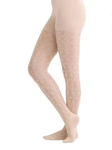Joyspun Collant Donna Avena Erica Morbido Moda Pointelle Uncinetto Taglia S - Foto 1 di 2