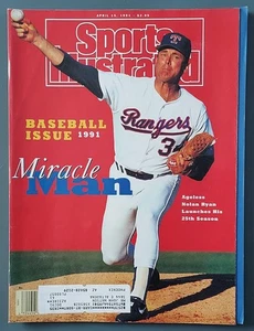 Nolan Ryan Sports Illustrated Apr 15, 1991 Texas Rangers MLB Baseball Magic Bird - Picture 1 of 4