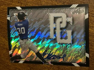 ETHAN PETRY 2021 LEAF PERFECT GAME BLACK MARBLE PROOF AUTOGRAPH #1/1 NATIONALS - Picture 1 of 6