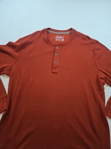 Eddie Bauer Outdoor Pullover Shirt Mens T2XL  Waffle Knit Henley Long Sleeve - Picture 1 of 13