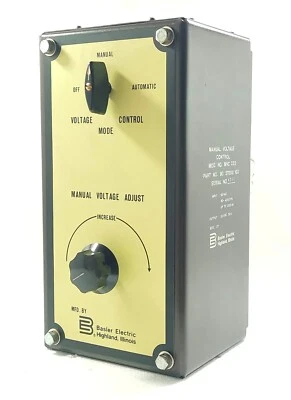 BASLER ELECTRIC MVC 232 MANUAL VOLTAGE CONTROL 9037000103 - Image 1 of 4