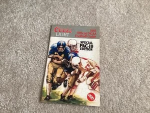 Vintage 1981 NCAA PAC-10 Football Conference Coors Light Beer Program Guide - Picture 1 of 3