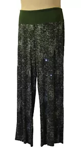 Women with Control Trousers size 2XLPetite Comfy in Olive with Sparkle - Picture 1 of 5