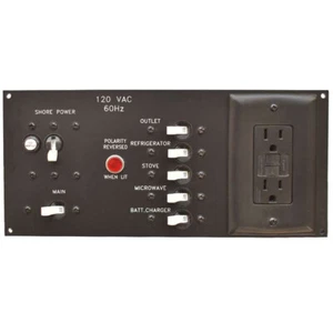 ECI Boat Breaker Panel AD-493-011A | w/ Outlet 120VAC - Picture 1 of 4