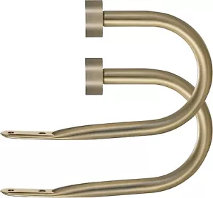 Mayrhyme Metal Drapery, Curtain Holdbacks. Antique Bronze Zinc Alloy Cap Finials - Picture 1 of 4