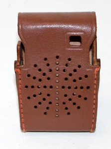 Linmark T-66 6 Transistorradio Tragetasche Leder mit Gurt 60er Jahre Japan - Bild 1 von 2