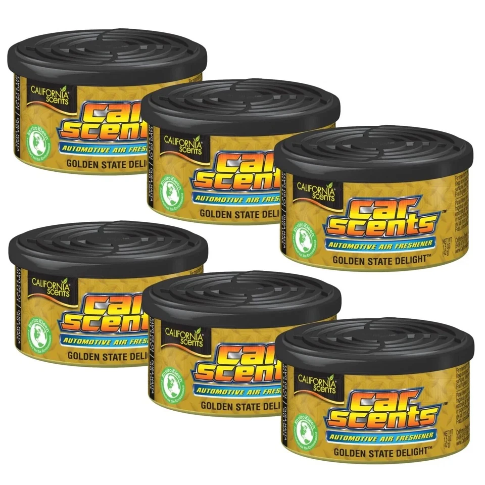 California Scents Golden State Delight Single Can Car Air Freshener Fragrance X6