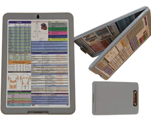 Nurse Clipboard -GRAY -reference sheets -great for clinical - Picture 1 of 7