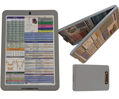 Nurse Clipboard  -GRAY  -reference sheets -great for clinical - Image 1 of 4
