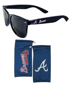 Atlanta Braves Beachfarer Sunglasses with Microfiber Bag MLB Licensed Baseball - Picture 1 of 5