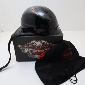Womens HARLEY DAVIDSON Black Gray Motorcycle Helmet XS DOT - Picture 1 of 10