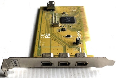 SUNIX Ver:1.0 4 Port (3 Ext, 1 Int) Firewire PCI Expansion Card Agere L-FW323-06 - Image 1 of 3
