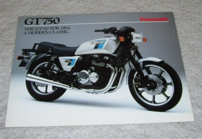 KAWASAKI GT750 THE GT750 FOR 1984 SALES LEAFLET P/N 99943-1474 III-XII - Image 1 of 2