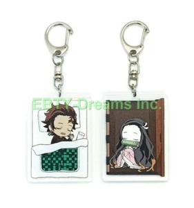 2er Set Schlüsselanhänger Dämon Anime Acryl Nezuko Tanjirou v9 - Bild 1 von 2