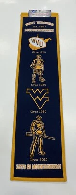 West Virginia Mountaineers NCAA Winning Streak Embroidered Heritage Banner! - Image 1 of 4