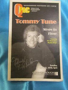 Tommy Tune's steps in time qpac signed autographed playbill - Imagen 1 de 2