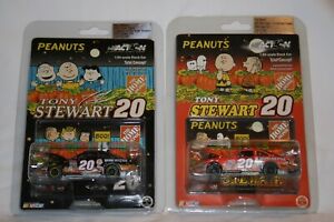 2002 Tony Stewart Great Pumpkin NASCAR Race Cars, set of 2, Action Collectables