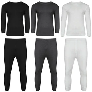 BOYS GIRLS THERMAL ULTRA COMFORT WARM LONG JOHN BOTTOMS AND LONG SLEEVE TOPS SET - Picture 1 of 10