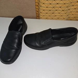 Hotter Womens Slip on Shoes Comfortable Size uk 8 Black vgc - Picture 1 of 7