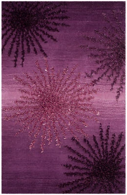 Purple Safavieh Soho Wool Area Rug SOH712Q - Image 1 of 3