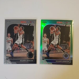 KELDON JOHNSON - 2019-20 NBA Hoops Premium Stock #224 GREEN Prizm Rookie card - Picture 1 of 12