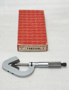 Starrett T483XRL-1 V-ANVIL MICROMETER- .093-1"- .0001" GRAD, RATCHET STOP, NICE - Picture 1 of 11
