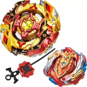 2Pcs Beyblade B128 & B-129 Cho-Z Achilles Spriggan Turbo Burst STARTER Launcher - Picture 1 of 9