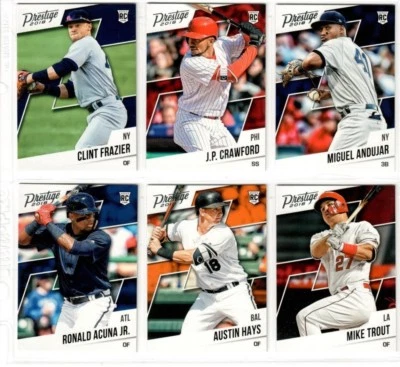 2018 Panini Chronicles PRESTIGE Baseball You Pick RC ACUNA ROBLES TROUT OHTANI  - Image 1 of 2