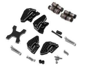 Samix Aluminum Shock Bodies & Mounts for Traxxas TRX-4M (Hard Coated) (Black) - Picture 1 of 2