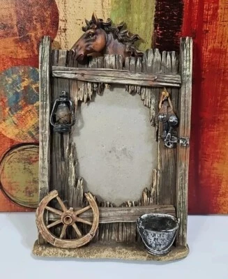 3D Horse Picture Photo Frame 3.5x5 Photo Country Western Farmhouse Decor 🐎 - Image 1 of 4