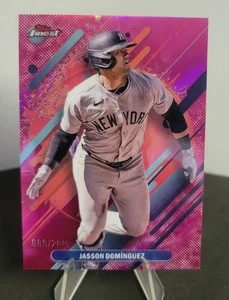 2025 Topps Finest - Jasson Dominguez Rare #236 Magenta Refractor 89/200 Yankees - Picture 1 of 2