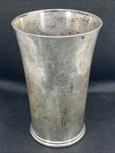 Vintage 835 Sterling Silver Julep Cup Water Glass Thick Size 5.00” 220g - Picture 1 of 9