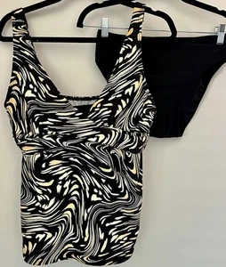 Sunsets Sz 34D/36C Tankini Top & S Bottom Across The Universe Swimsuit 34D/36C/S - Picture 1 of 13