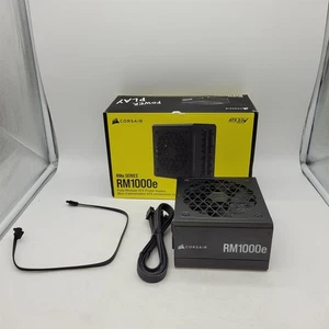 Corsair RM1000e Fully Modular Power Supply - 80 Plus Gold - Black -NOT WORKING- - Zdjęcie 1 z 5