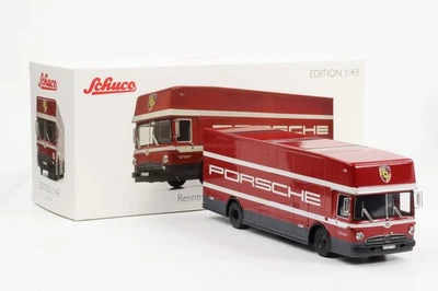 1:43 Porsche Mercedes-Benz Trasportatore Da Corsa Camion O317 Schuco Diecast - Immagine 1 di 4